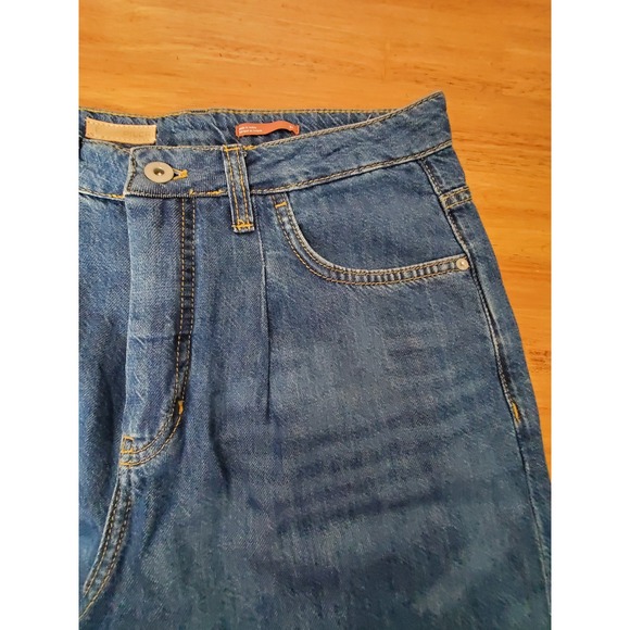 Pilcro The Breaker Barrel Leg Baggy Tapered High Rise Women's Jeans 28 Camo - Picture 9 of 12